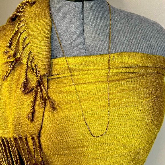 Gold Tone Long Chain Necklace Jewelry - Picture 2 of 5